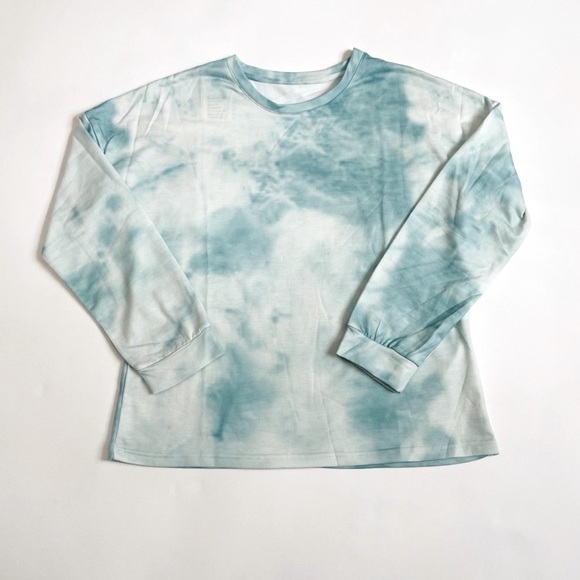 Tie Dye Jogger Lounge Set in Mint Green and White - Picture 7 of 10